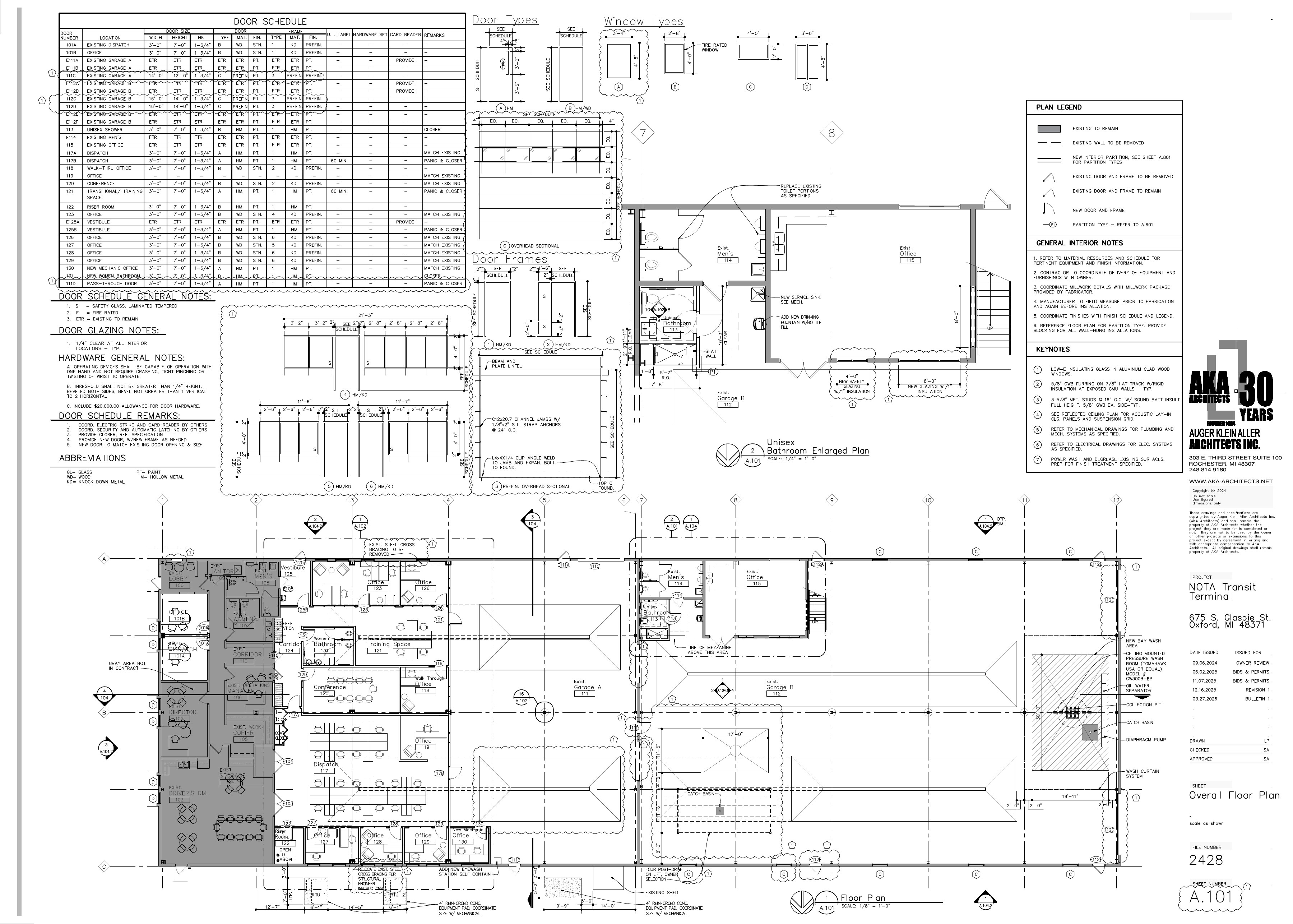 NOTA Dispatch Center — Overall Floor Plan