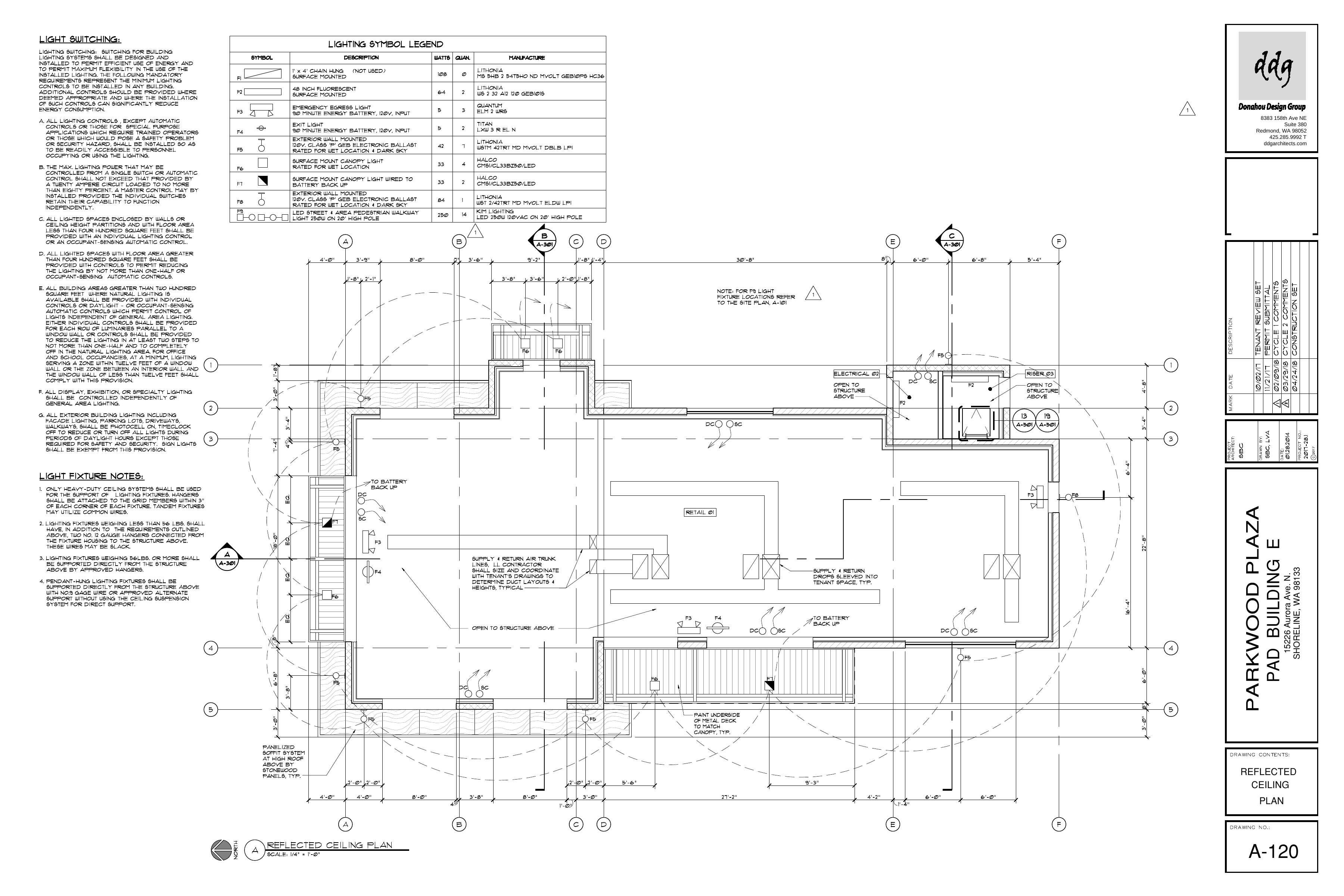 Parkwood Plaza — Reflected Ceiling Plan