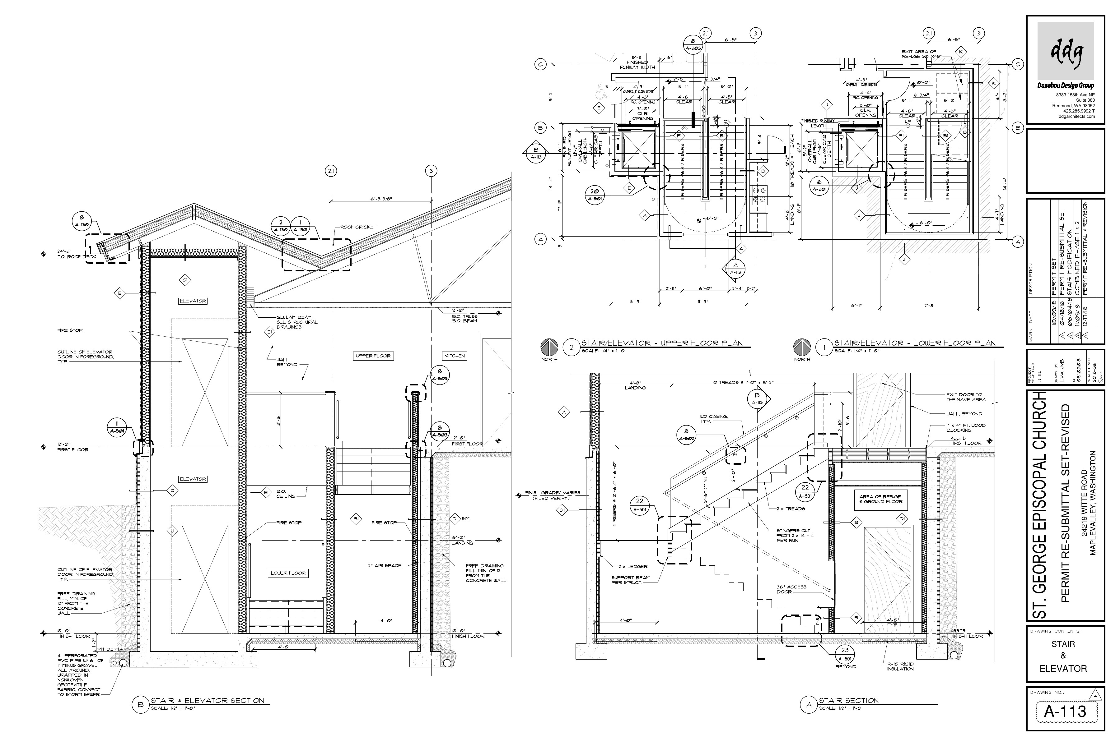 St. George Church — Stair & Elevator