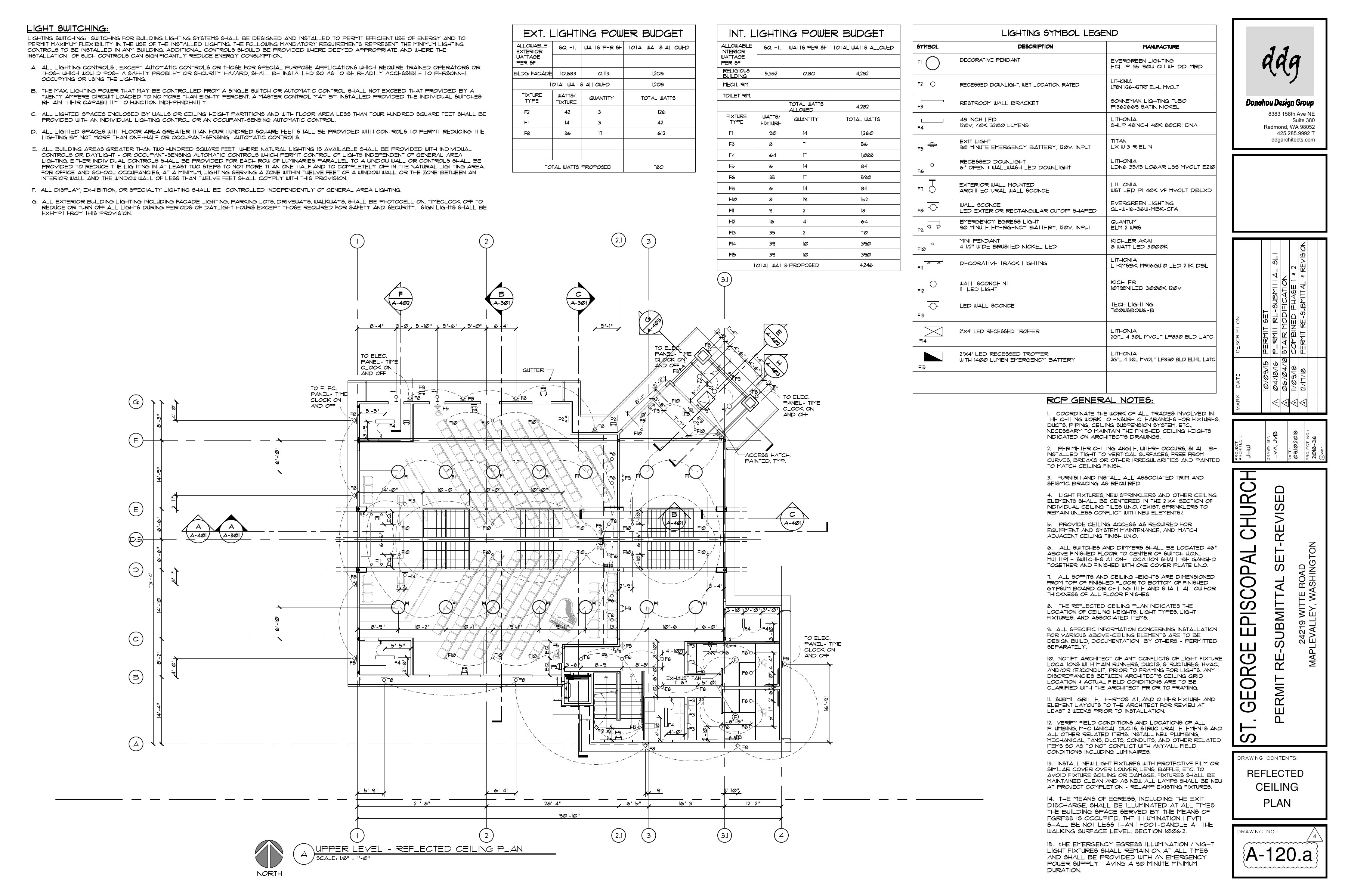 St. George Church — Reflected Ceiling Plan