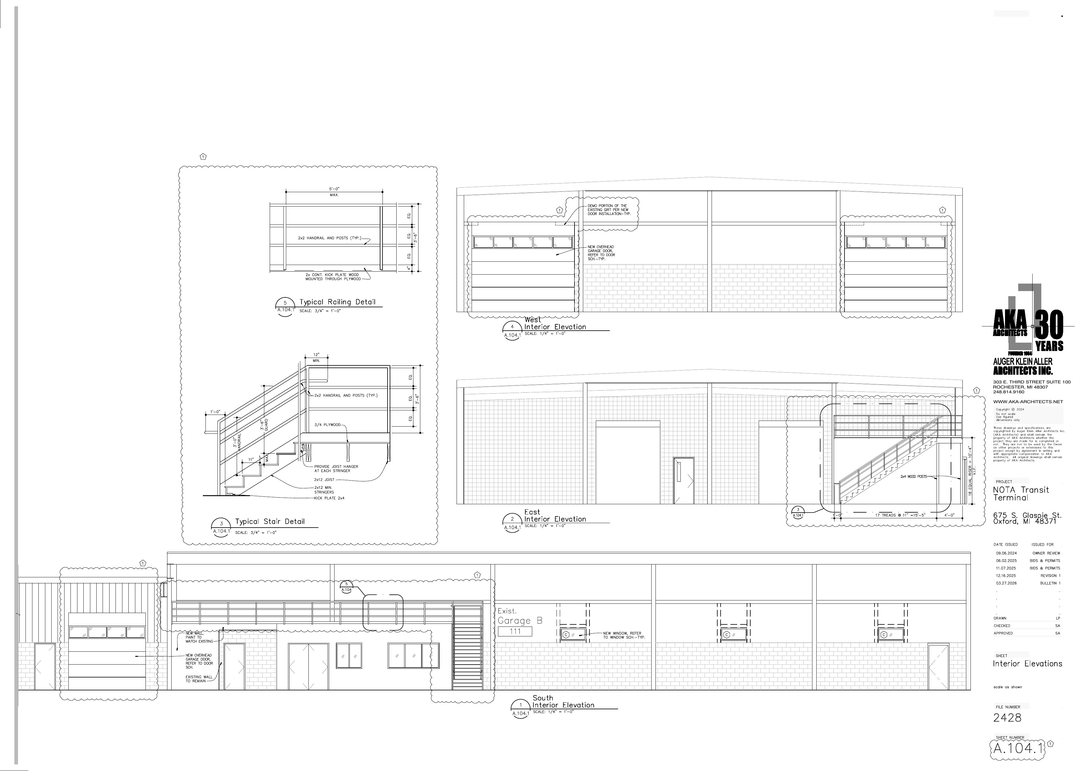 NOTA Dispatch Center — Interior Elevations