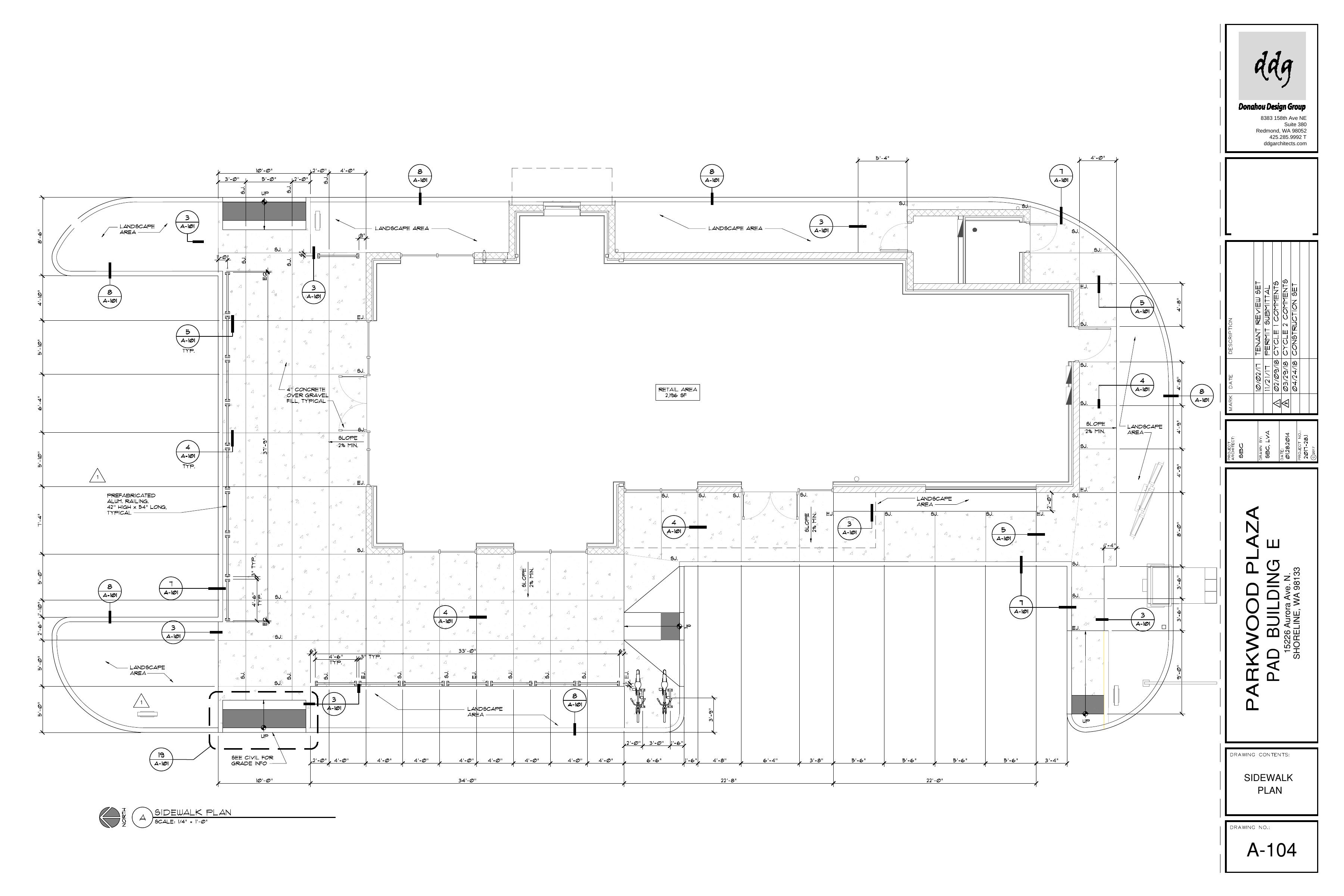 Parkwood Plaza — Sidewalk Plan