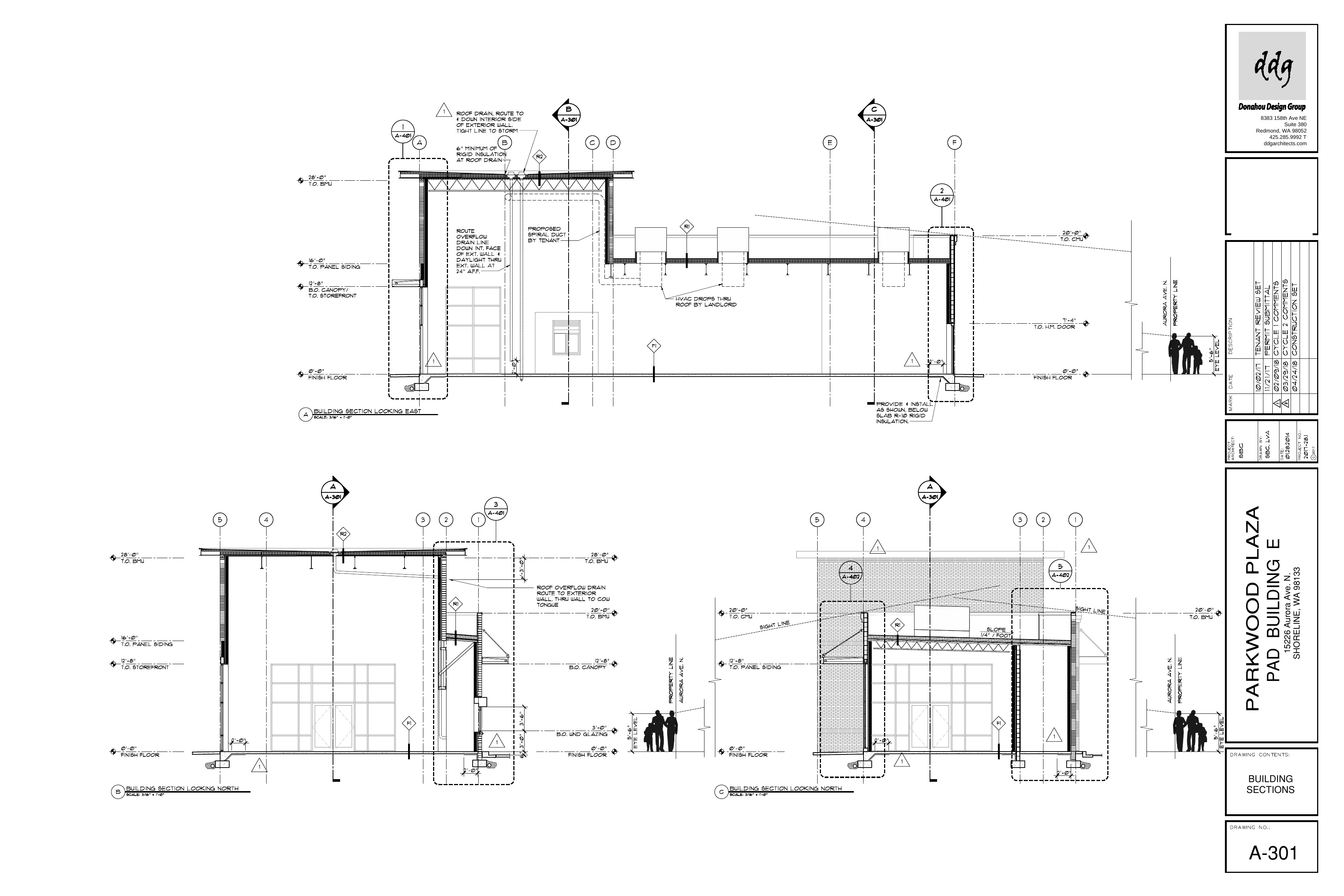 Parkwood Plaza — Building Sections