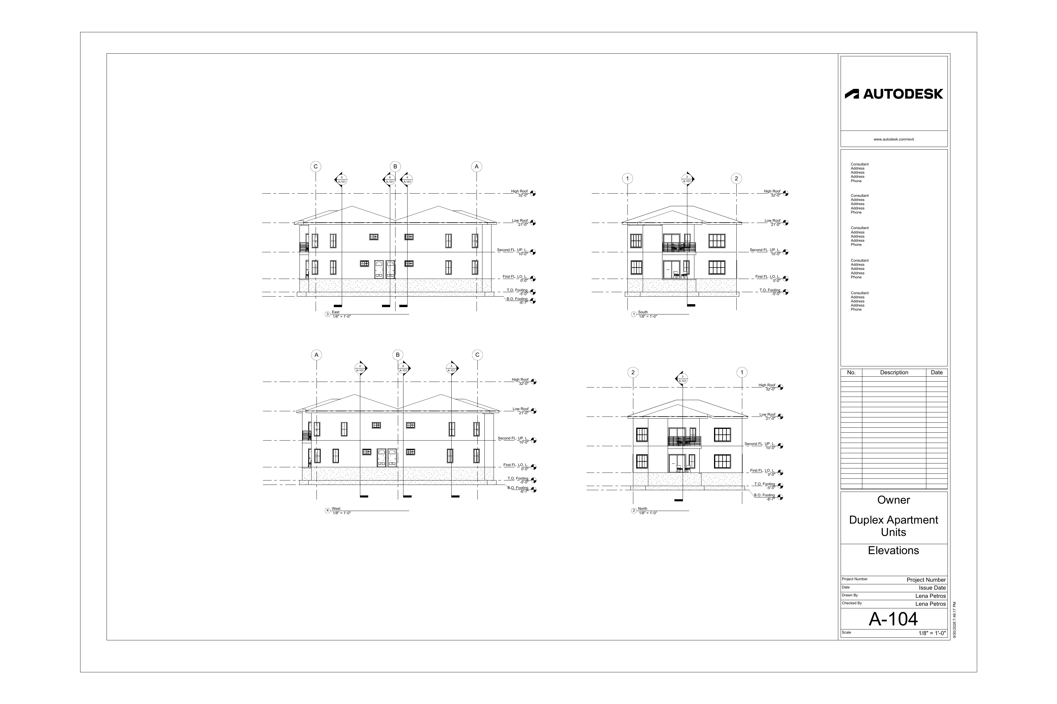 Duplex Apartment — Elevations