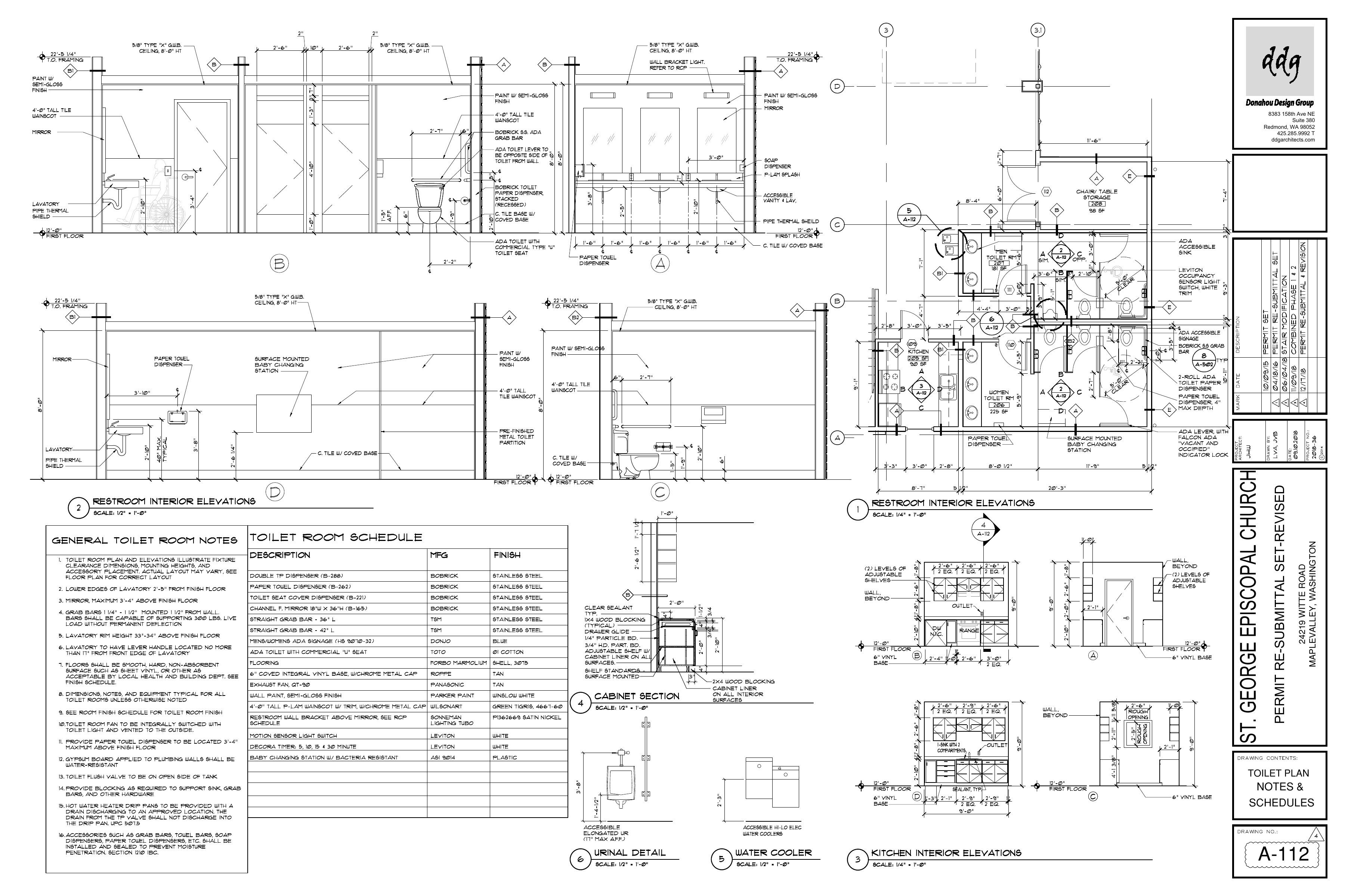 St. George Church — Toilet Plan, Notes & Schedules